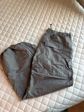 Lightweight Grey Cargo Joggers